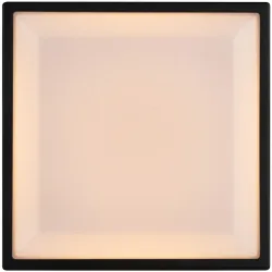 NORDLUX Wandlampe aussen Oliver Schwarz Kunststoff 17.5 cm 17.5 cm - LED - Lichtfarbe: Warmweiss - Material: PVC - Wandlampe aussen- LED