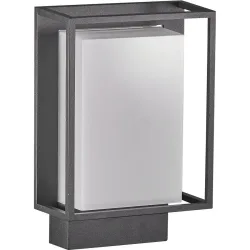 NORDLUX Wandlampe aussen Nestor Schwarz Aluminium 14.7 cm 22.1 cm - LED - Lichtfarbe: Extra warmweiss - Wandlampe aussen- LED Energiesparlampe