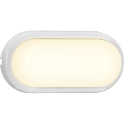 NORDLUX Wandlampe aussen Cuba Weiss Kunststoff 10 cm 20.5 cm - LED - Lichtfarbe: Warmweiss - Material: PVC - Wandlampe aussen- LED Energiesparlampe