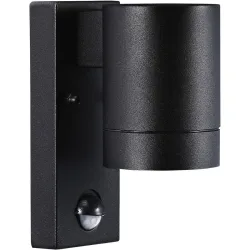 NORDLUX Wandlampe aussen Tin Schwarz Metall 7.6 cm 16 cm - Wandlampe aussen