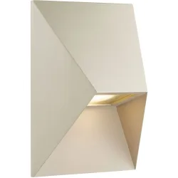NORDLUX Wandlampe aussen Pontino Beige Aluminium 15 cm 19 cm - Farbe: sand - Wandlampe aussen