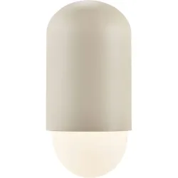 NORDLUX Wandlampe aussen Heka Beige Aluminium 10.6 cm 21.6 cm - Farbe: sand - Wandlampe aussen