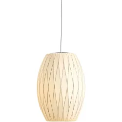 HAY Pendellampe Nelson Cigar Weiss Metall 33 cm 53.5 cm - Farbe: Off-white - Pendellampe