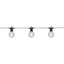 Lichterkette Big Circus Kunststoff 450 cm - Farbe: Schwarz - LED - Lichtfarbe: Warmweiss - Lichterkette- LED Energiesparlampe