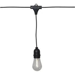 Zubehör String Light Metall 360 cm - Farbe: Schwarz - LED - Lichtfarbe: Warmweiss - Zubehör- LED Energiesparlampe