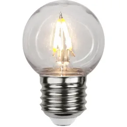 Leuchtmittel Bulb Outdoor Kunststoff E27 1.4 W - Farbe: Transparent - LED - Lichtfarbe: Extra warmweiss - Material: Polycarbonat - Leuchtmittel- LED