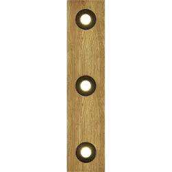 HERZBLUT Deckenlampe Lennon Schwarz Holz 72 cm 6 cm - Farbe: natur/schwarz - Material: Nickel/Holz - Deckenlampe