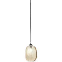 Giberti Luce Pendellampe Giulia L Gelb Glas 20 cm 28 cm - Farbe: amber - Pendellampe