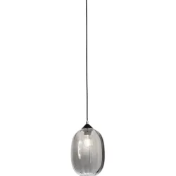 Giberti Luce Pendellampe Giulia L Grau Glas 20 cm 28 cm - Pendellampe