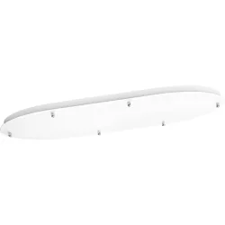 Giberti Luce Baldachin Rosone Weiss Metall 30 cm - Baldachin