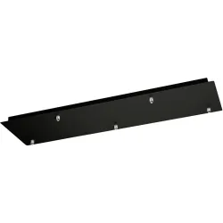 Giberti Luce Baldachin Rosone Schwarz Metall 25 cm - Baldachin