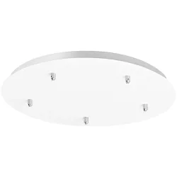 Giberti Luce Baldachin Rosone Weiss Metall 50 cm - Baldachin
