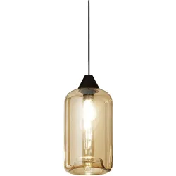 Giberti Luce Pendellampe Alessia L Gelb Glas 13.5 cm 23 cm - Farbe: amber - Pendellampe