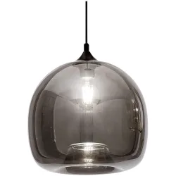 Giberti Luce Pendellampe Elisa L Grau Glas 23 cm 21 cm - Pendellampe