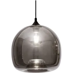Giberti Luce Pendellampe Elisa XL Grau Glas 27 cm 14 cm - Pendellampe