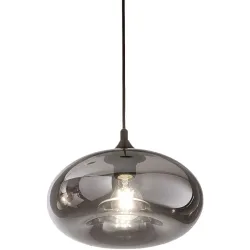 Giberti Luce Pendellampe Anna Grau Glas 27 cm 14 cm - Pendellampe
