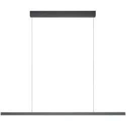 Designer-Pendellampe Bankamp L-lightLINE IV anthrazit dimmbar - Farbe: anthrazit matt eloxiert - LED - Lichtfarbe: Extra warmweiss - Tageslichtweiss -