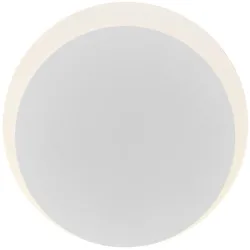 Wandlampe Sun Weiss Eisen - LED - Lichtfarbe: Extra warmweiss - Wandlampe- LED Energiesparlampe