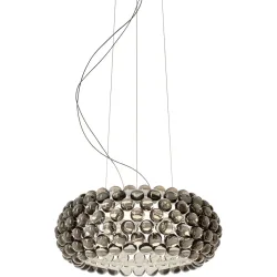 Foscarini Pendellampe Caboche Grau Kunststoff 50 cm 20 cm - LED - Lichtfarbe: Extra warmweiss - Pendellampe- LED Energiesparlampe