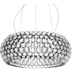 Foscarini Pendellampe Caboche Transparent Kunststoff 70 cm 35 cm - LED - Lichtfarbe: Extra warmweiss - Pendellampe- LED Energiesparlampe