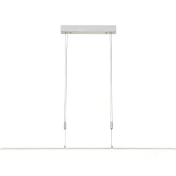 Pendellampe Sophie Silber Aluminium/Eisen 118 cm 150 cm - LED - Lichtfarbe: Extra warmweiss - Tageslichtweiss - Pendellampe- LED Energiesparlampe