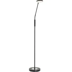 Leselampe Mariola Schwarz Metall 23 cm 138 cm - LED - Lichtfarbe: Extra warmweiss - Helles Neutralweiss - Leselampe- LED Energiesparlampe