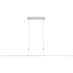 Pendellampe Sophie Silber Aluminium/Eisen 153 cm 150 cm - LED - Lichtfarbe: Extra warmweiss - Tageslichtweiss - Pendellampe- LED Energiesparlampe