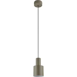 Pendellampe Bonito Braun/Grau Metall 12 cm 150 cm - Farbe: taupe - Pendellampe