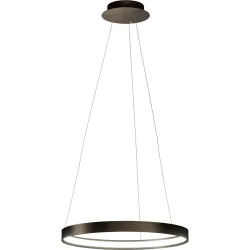 URBAN Pendellampe Anello Bronze Aluminium 55 cm 4 cm - LED - Lichtfarbe: Extra warmweiss - Pendellampe- LED Energiesparlampe
