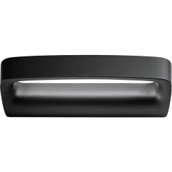 URBAN Wandlampe Aki Grau Aluminium 35.5 cm 5.5 cm - Farbe: anthrazit - LED - Lichtfarbe: Extra warmweiss - Wandlampe- LED Energiesparlampe