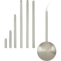Eglo Kabelkanal Extention Grau Stahl 157 cm - Farbe: Nickel matt - Kabelkanal
