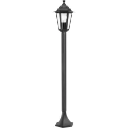 Eglo Stehlampe aussen Laterna 4 Schwarz Aluminium 100 cm - Material: Aluguss - Stehlampe aussen