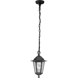 Eglo Deckenlampe aussen Laterna 4 Schwarz Aluminium 90 cm - Material: Aluguss - Deckenlampe aussen
