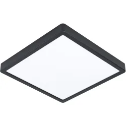 Eglo Deckenlampe Fueva 5 Schwarz Stahl 28.5 cm 3 cm - LED - Lichtfarbe: Helles Neutralweiss - Deckenlampe- LED Energiesparlampe