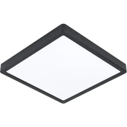 Eglo Deckenlampe Fueva 5 Schwarz Stahl 28.5 cm 3 cm - LED - Lichtfarbe: Helles Neutralweiss - Deckenlampe- LED Energiesparlampe