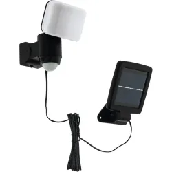 Eglo Solaraussenlampe Casabas Schwarz Kunststoff 15.5 cm - Lichtfarbe: Kaltes Tageslichtweiss - Solaraussenlampe