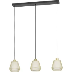 Eglo Pendellampe Ciudadela Schwarz Stahl 18 cm 110 cm - Pendellampe