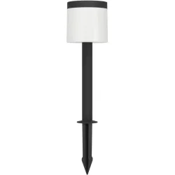 Eglo Solaraussenlampe Pantete Schwarz Kunststoff 65 cm - Lichtfarbe: Warmweiss - Solaraussenlampe