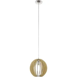 Eglo Pendellampe Cossano Grau Stahl 130 cm - Farbe: Nickel matt - Pendellampe