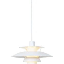 Louis poulsen Pendellampe PH 5 Mini Weiss Aluminium 16.3 cm - Pendellampe