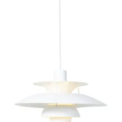 Louis poulsen Pendellampe PH 5 Weiss Aluminium 26.7 cm - Pendellampe