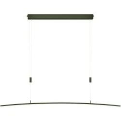 Designer-Pendellampe Bankamp Plain bronze dimmbar 120 cm - Farbe: bronze matt eloxiert - LED - Lichtfarbe: Extra warmweiss - Helles Neutralweiss -