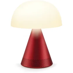 Lexon Mina L Audio - Farbe: rot - Lichtfarbe: Warmweiss – Kaltweiss