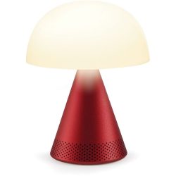 Lexon Mina L Audio - Farbe: rot - Lichtfarbe: Warmweiss – Kaltweiss
