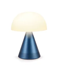 Lexon Tischlampe Mina Weiss/Blau Kunststoff/Metall 14 cm 17 cm - Farbe: Weiss/Dunkelblau - LED - Lichtfarbe: Warmweiss - Kaltes Tagesweiss -