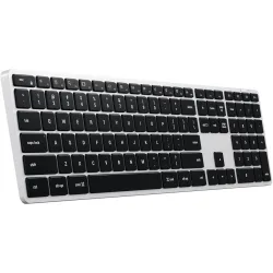 Tastatur Satechi Schwarz/Silber Kunststoff 42.4 cm 11.5 cm - Farbe: silber/schwarz - Tastatur