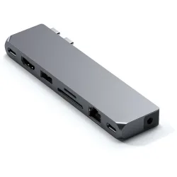 Satechi, Multiport Satechi Grau Aluminium - Farbe: graphit - Multiport