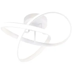 Deckenlampe Omer Weiss Metall 15 cm - Farbe: Weiss matt - LED - Deckenlampe- LED Energiesparlampe