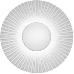 Wandlampe Shelly Weiss Metall 16 cm - LED - Lichtfarbe: Extra warmweiss - Wandlampe- LED Energiesparlampe