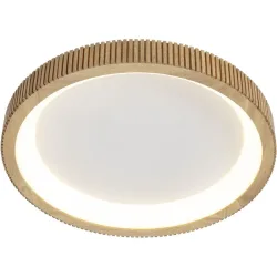 Deckenlampe Casina Weiss Holz/Kunststoff 50 cm 12 cm - LED - Lichtfarbe: Extra warmweiss - Deckenlampe- LED Energiesparlampe